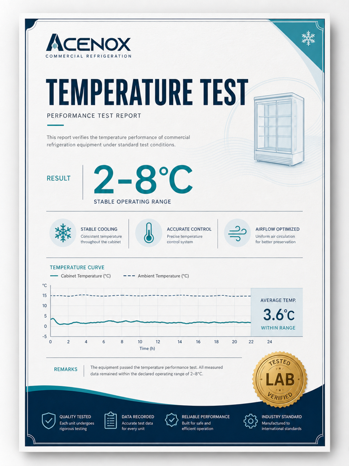 Reporte de prueba de temperatura