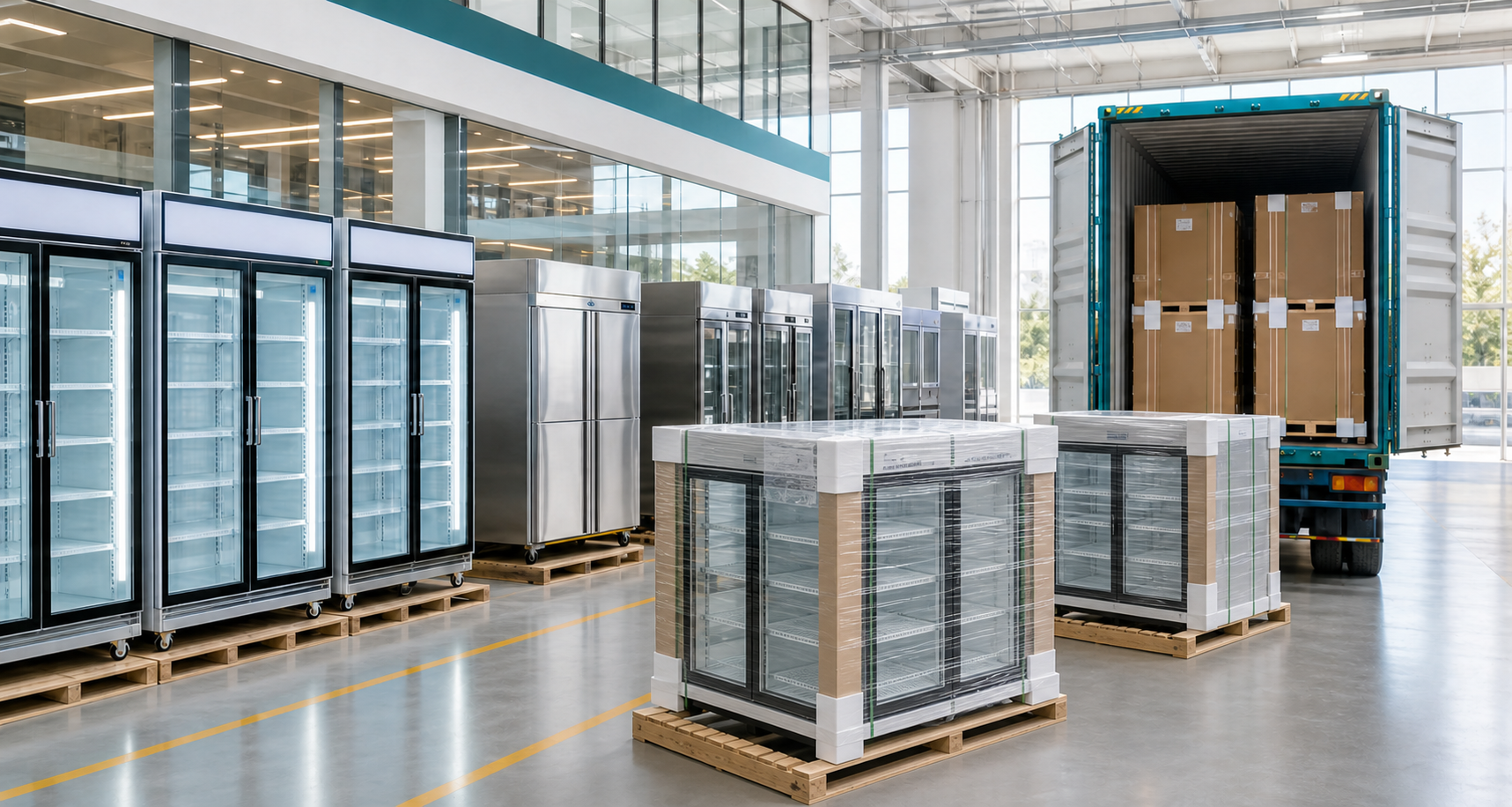 Equipos de refrigeración comercial preparados para pedidos OEM, marca privada y exportación