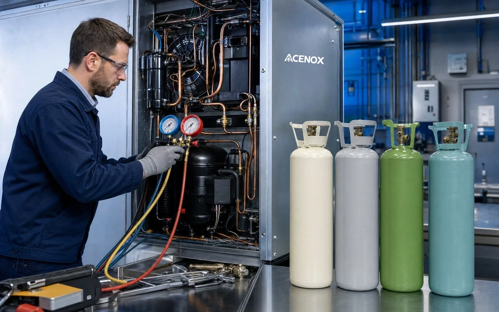 Evaluación de alternativas de refrigerante en un sistema comercial