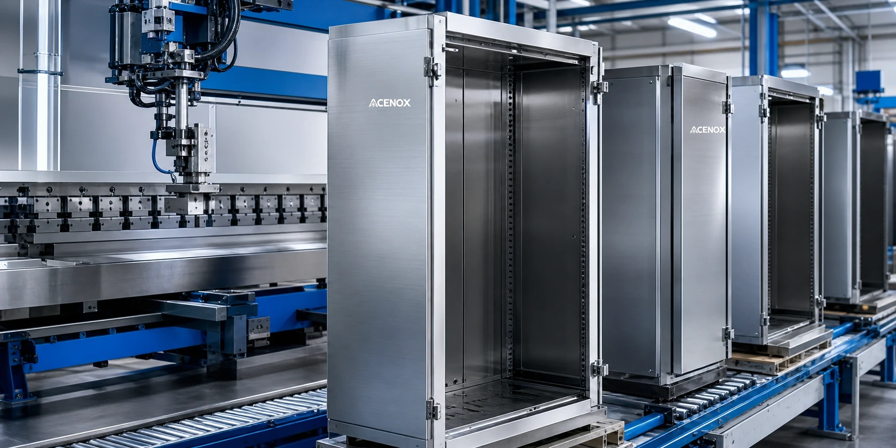 Fabricación de gabinetes de acero inoxidable para refrigeración comercial